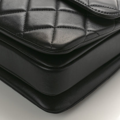 Chanel Lambskin Quilted Small Trendy CC Dual Handle Flap Bag Black 9 of 10