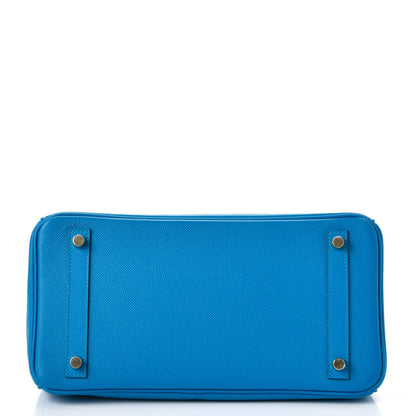 Hermes Epsom Birkin 30 Bleu Zanzibar 7 of 38
