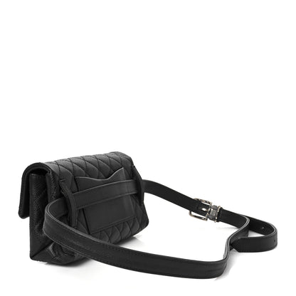 Chanel Grained Calfskin Quilted 2.55 Reissue Flap Belt Bag Clutch Black 3 of 10