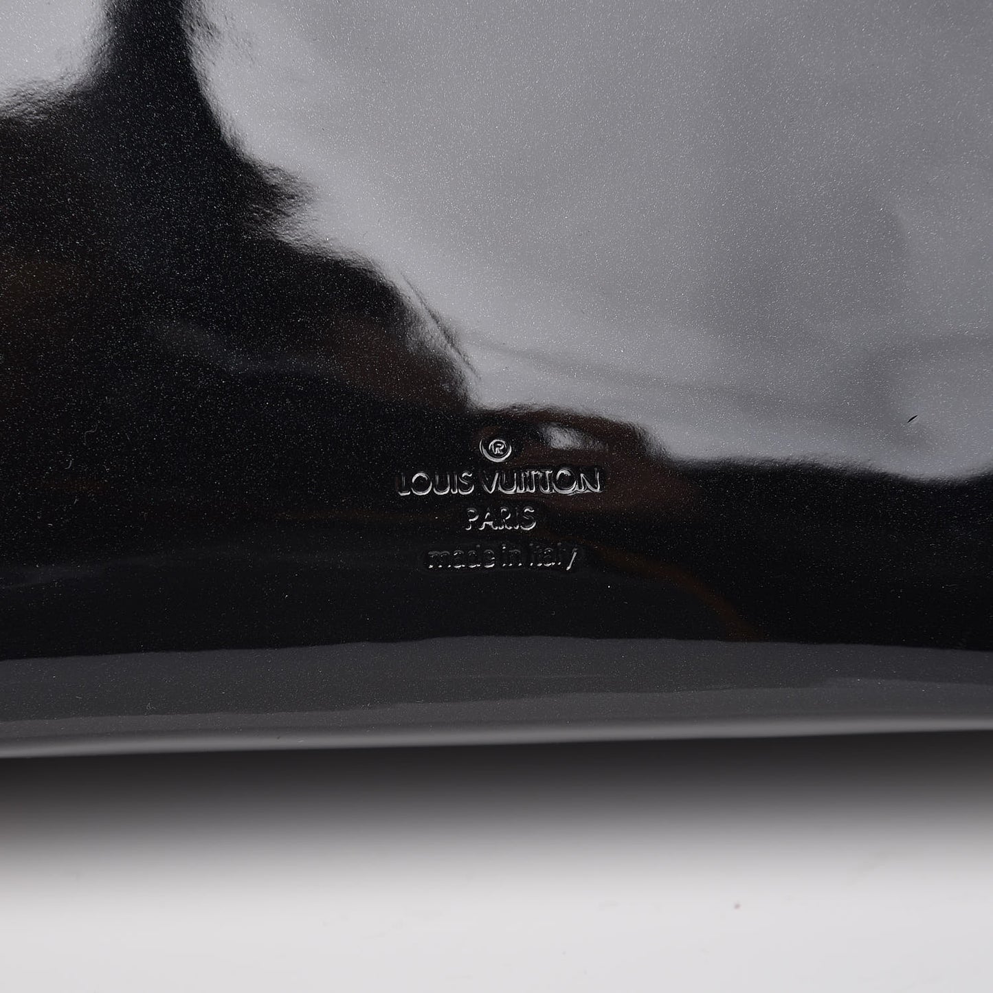 Patent Calfskin Monogram Cherrywood PM Black