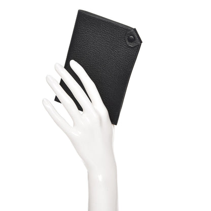 Hermes Chevre Mysore Tarmac PM Passport Holder Black 2 of 10