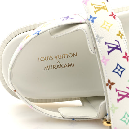 Louis Vuitton LV X TM Monogram Multicolor LV Sunset Flat Comfort Mule 39 White 8 of 9