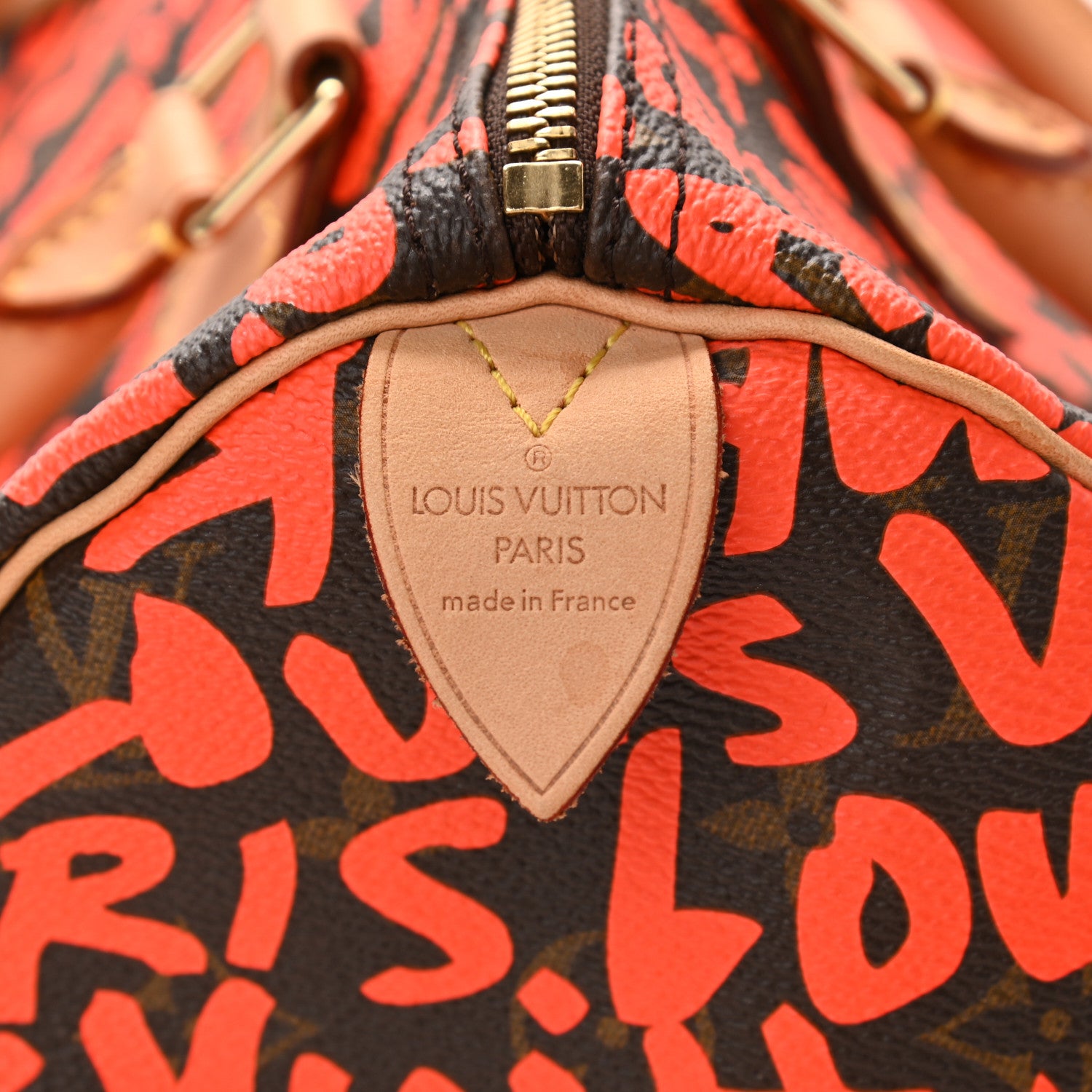Louis Vuitton Monogram Graffiti Speedy 30 Orange 6 of 10