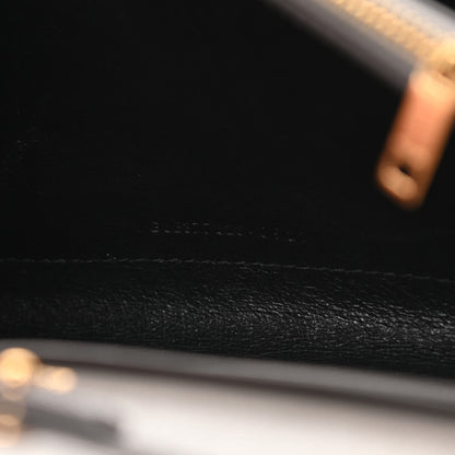 Saint Laurent Grain De Poudre Matelasse Chevron Monogram Chain Wallet Fog 7 of 12