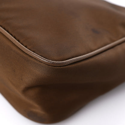 Prada Tessuto Nylon Saffiano Re-Edition 2005 Shoulder Bag Cacao 9 of 14