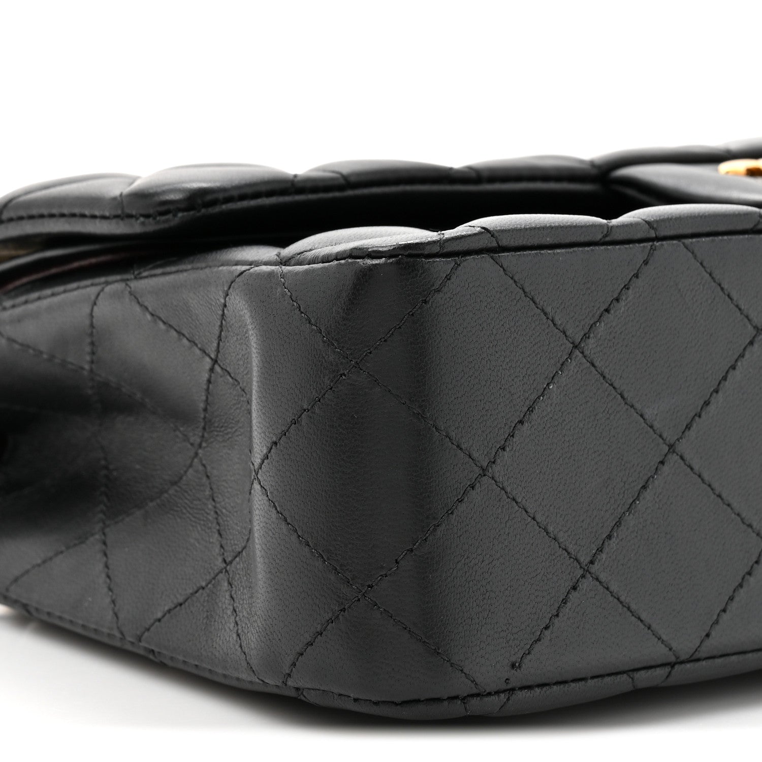 Chanel Lambskin Quilted Small Double Flap Black 10 of 12