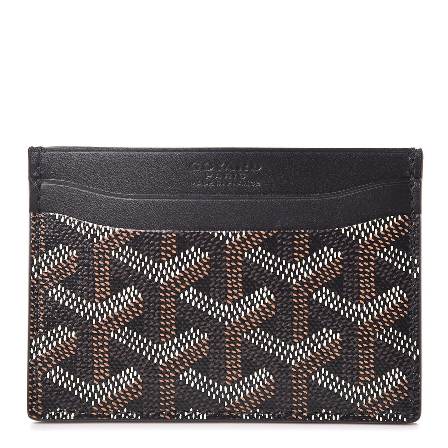 Goyardine Saint Sulpice Card Holder Black