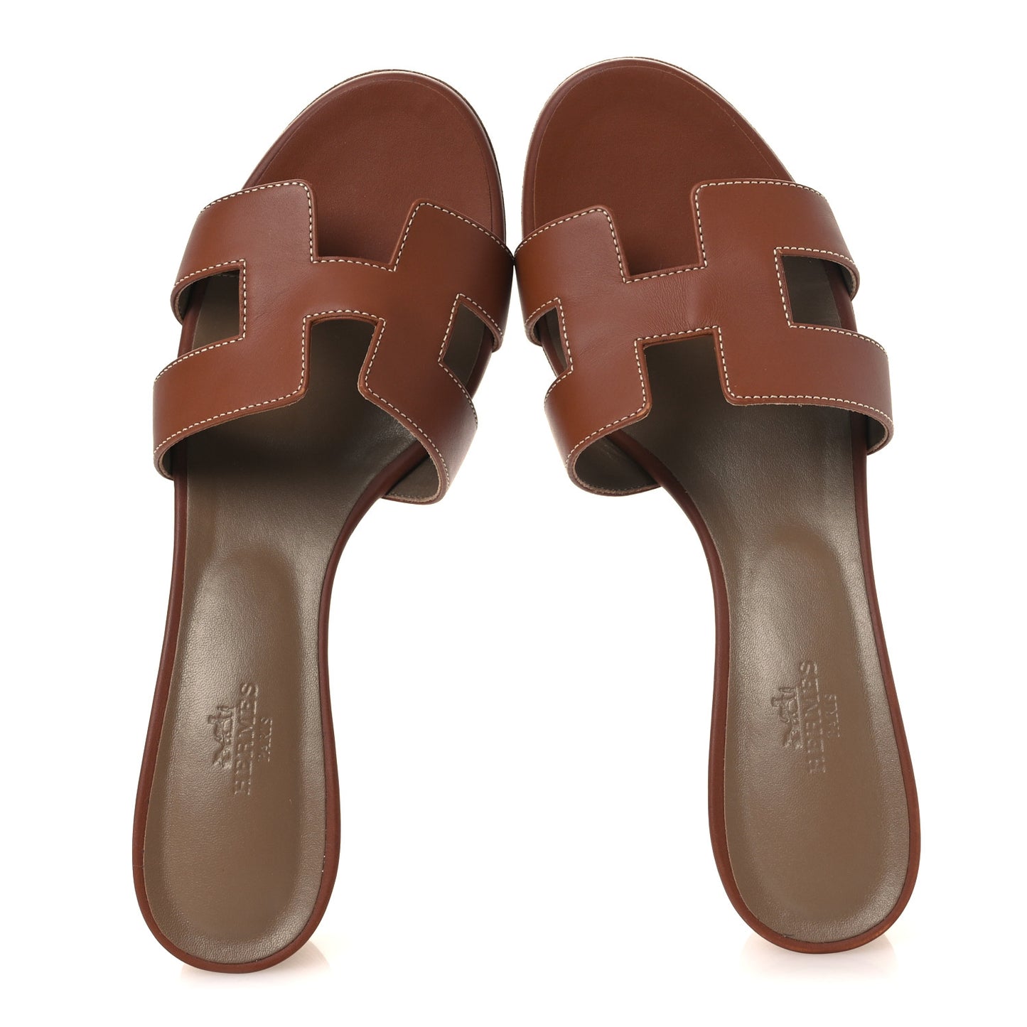 Calfskin Oasis Sandals 39 Gold