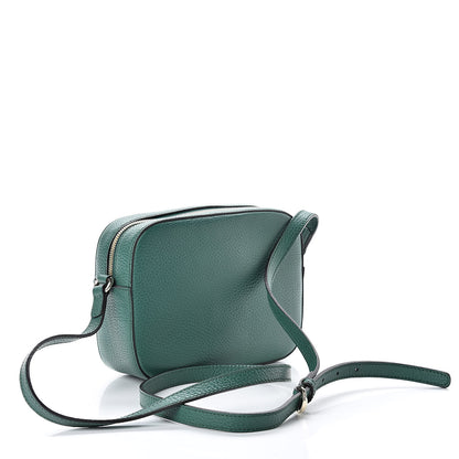 Gucci Pebbled Calfskin Small Soho Disco Bag Emerald Green 3 of 10