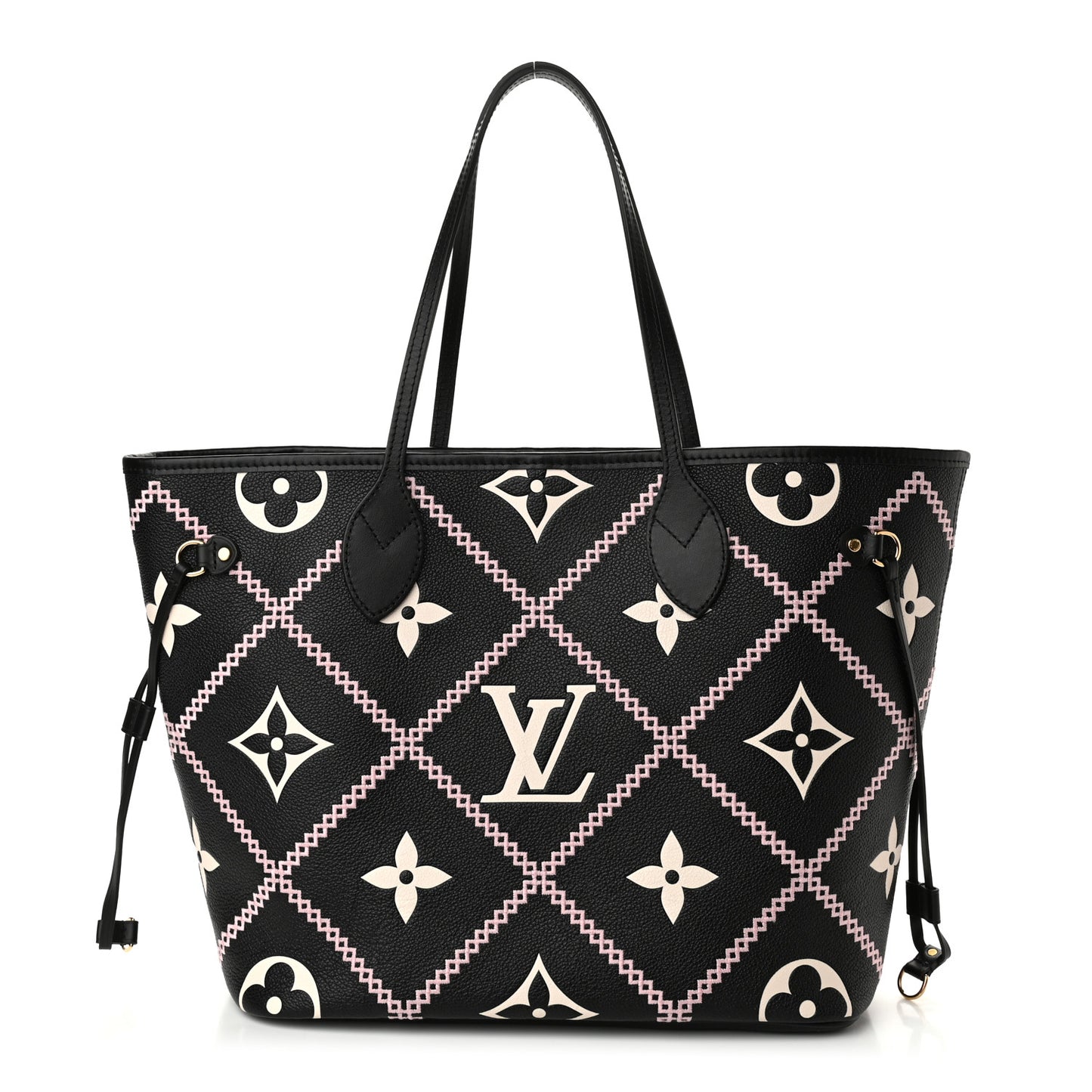 Empreinte Monogram Giant Broderies Neverfull MM Black