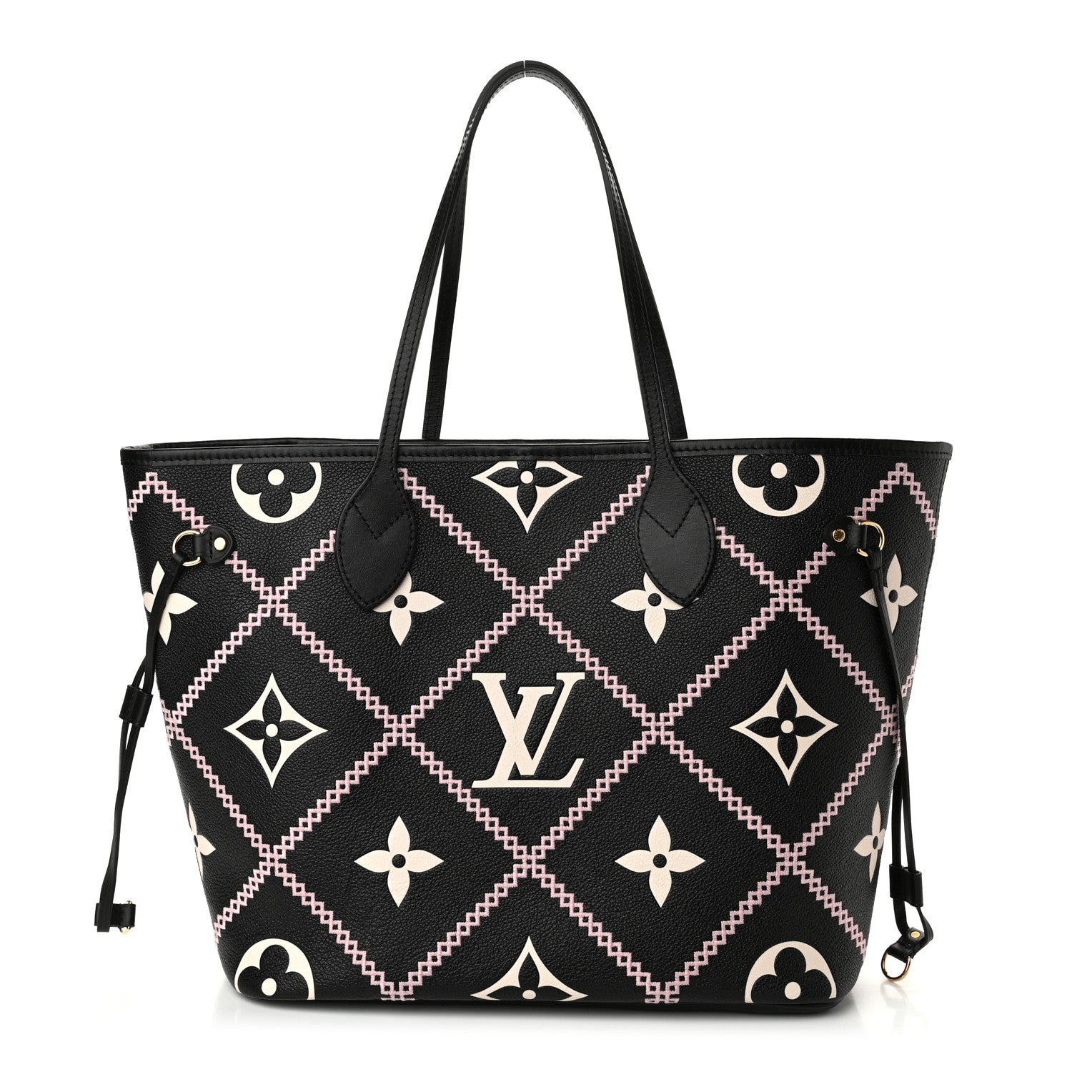 Louis Vuitton Empreinte Monogram Giant Broderies Neverfull MM Black 1 of 9