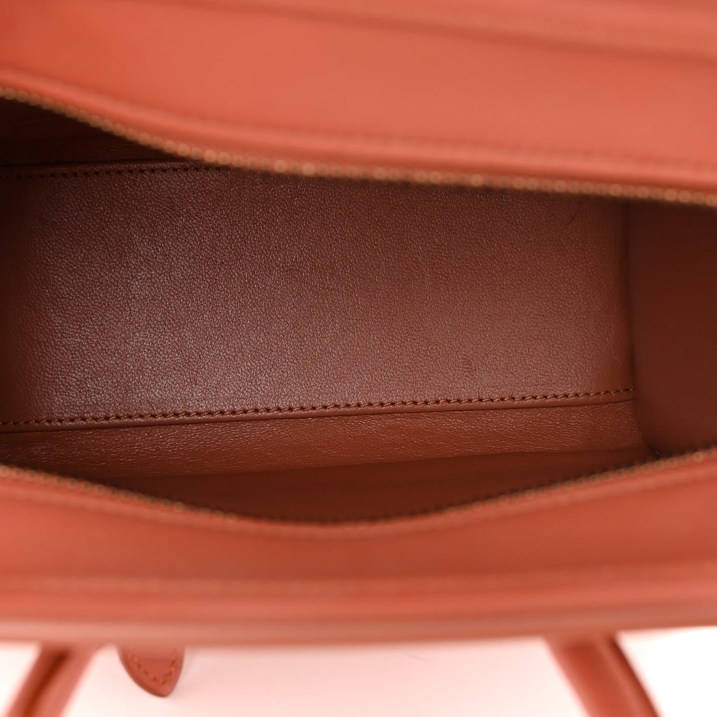 Smooth Calfskin Nano Luggage Terracotta