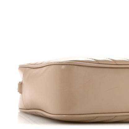 Saint Laurent Calfskin Matelasse Monogram Lou Camera Bag Dark Beige 9 of 15