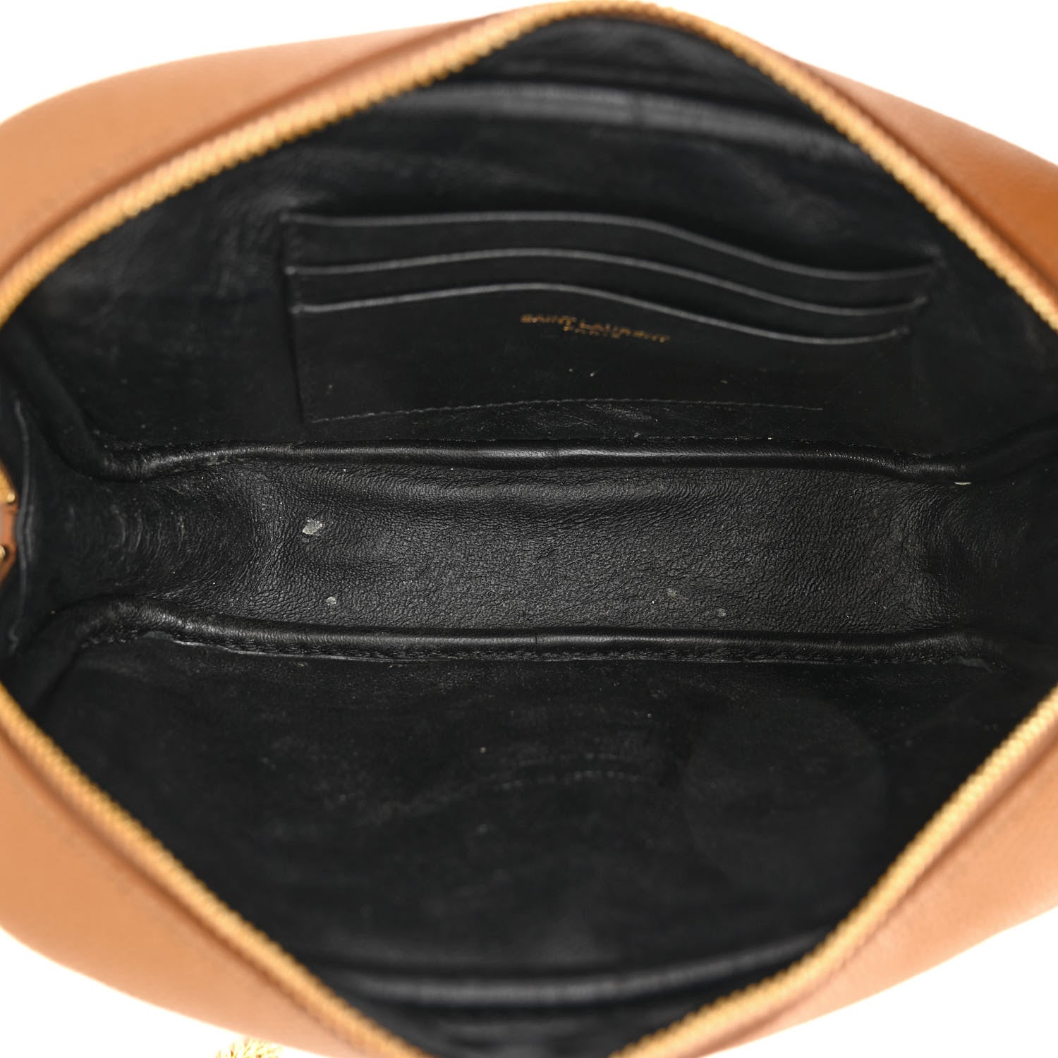 Saint Laurent Grain De Poudre Matelasse Monogram Mini Lou Camera Bag Dark Natural 5 of 12