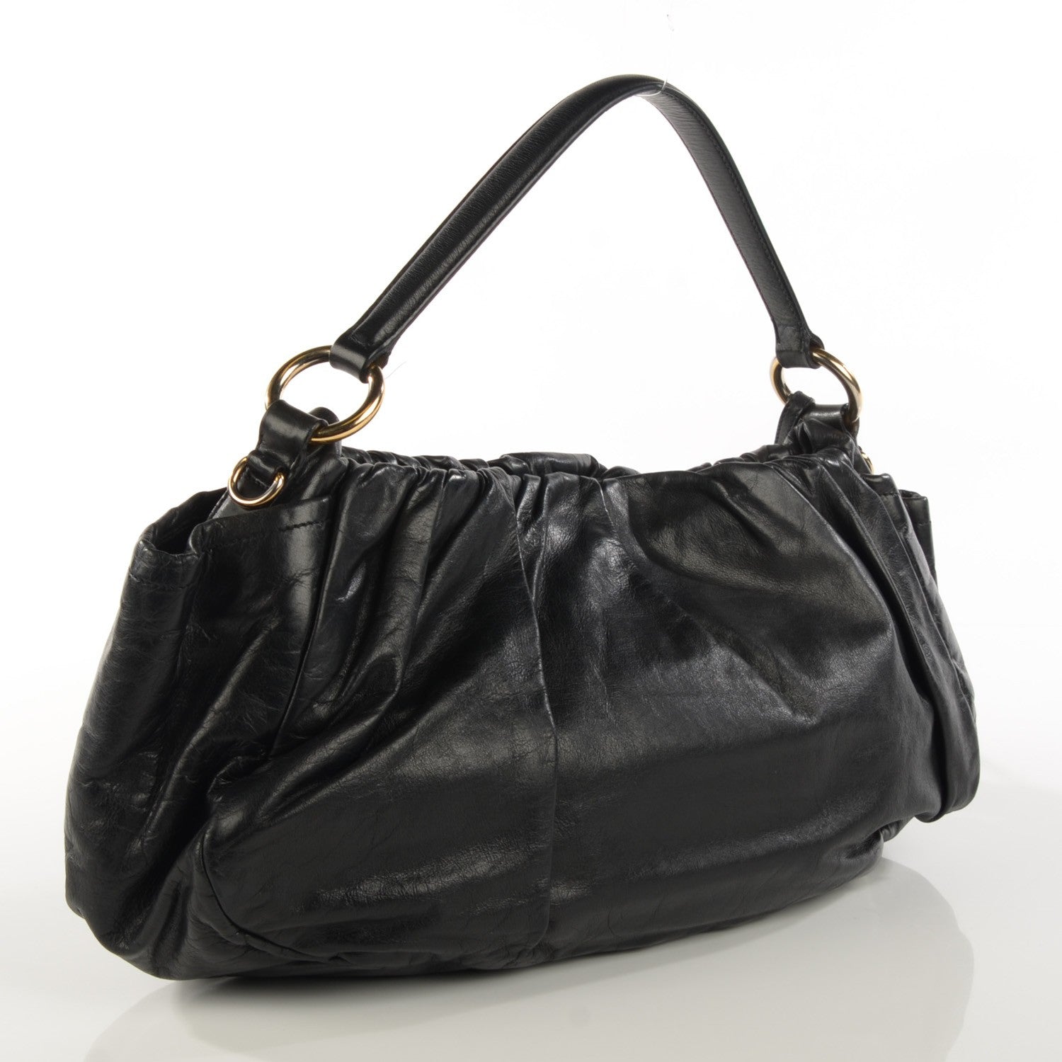 Prada Nappa Dressy New Look Shoulder Bag Nero Black 3 of 7