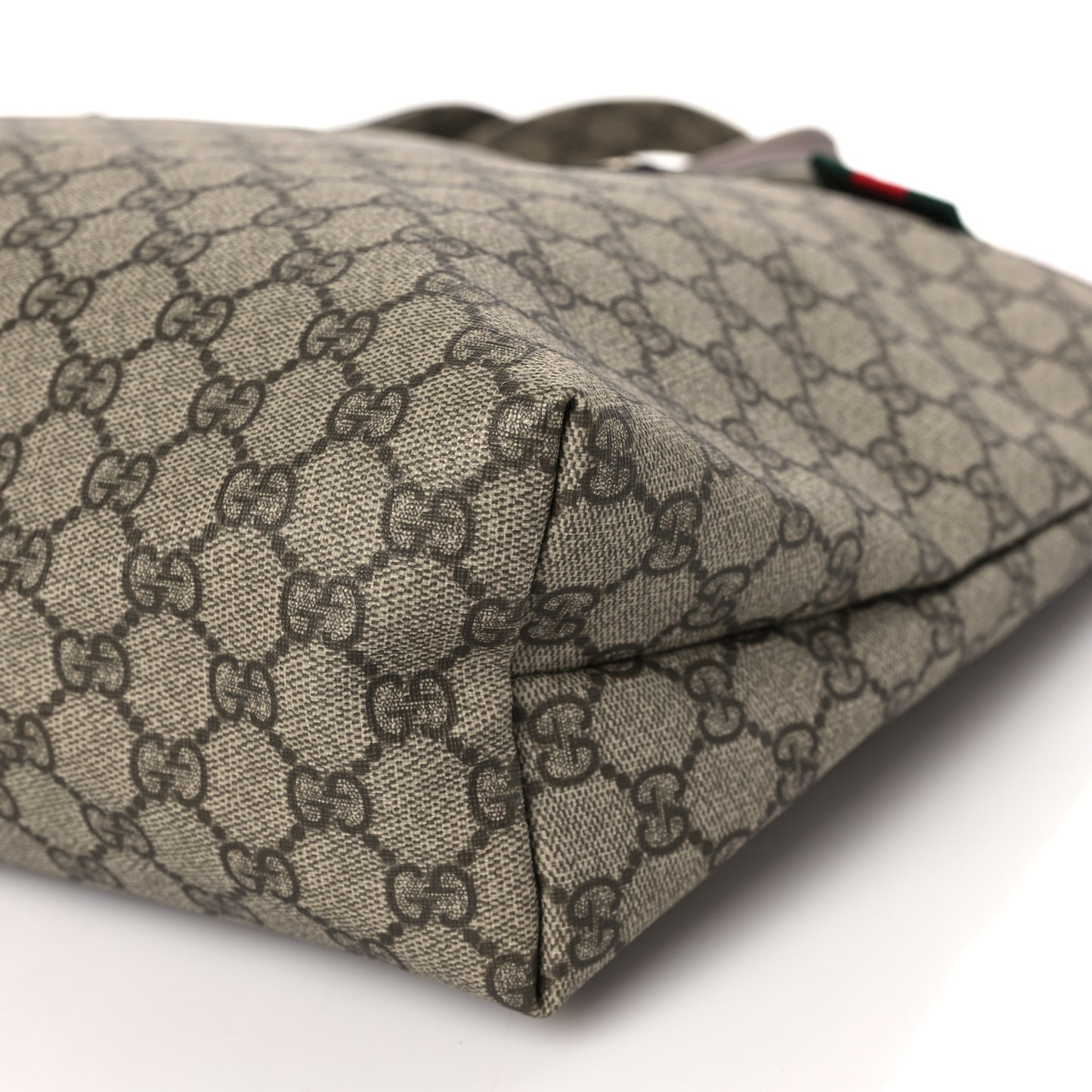 GG Plus Monogram Medium Signature Web Loop Tote Brown