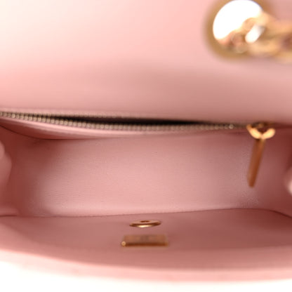 Chanel Lambskin Quilted Mini Sweet Camellia Flap Light Pink 5 of 11