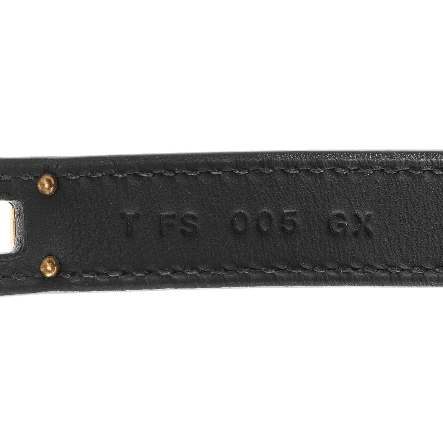 Hermes Epsom Kelly Double Tour Bracelet S Black 5 of 6