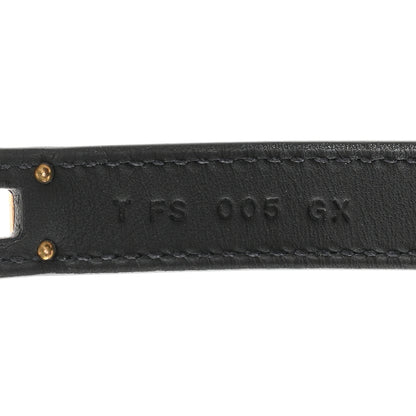 Hermes Epsom Kelly Double Tour Bracelet S Black 5 of 6