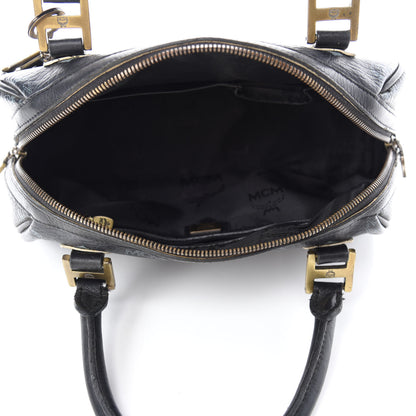 MCM Visetos Boston Bag Black 5 of 14