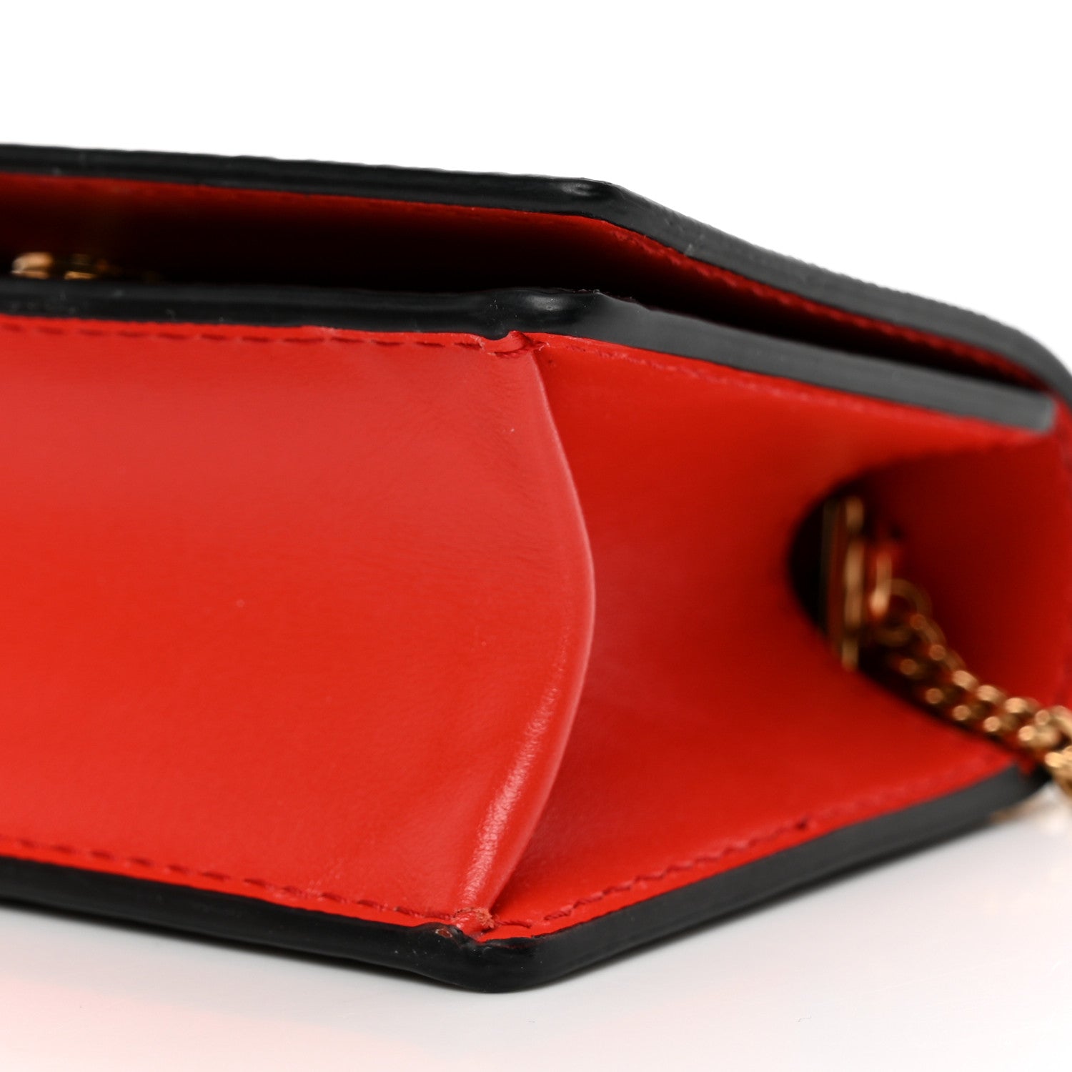 Versace Coated Canvas La Greca Signature Print Virtus Mini Chain Bag Red 8 of 8