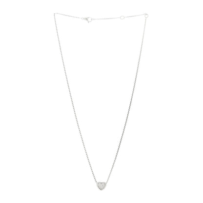 David Yurman Sterling Silver Diamond Petite Pave Heart Necklace 3 of 6