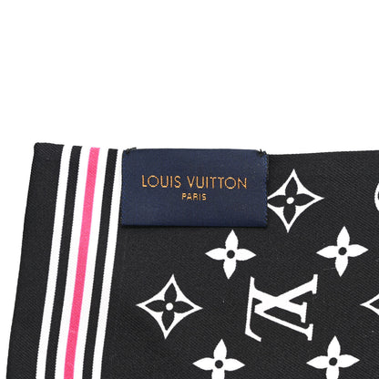 Louis Vuitton Silk Monogram Marbles Bandeau Midnight Fuchsia 3 of 4