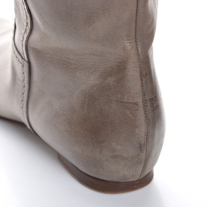 Chloe Calfskin Heloise Tall Riding Boots 40.5 Grey 16 of 17