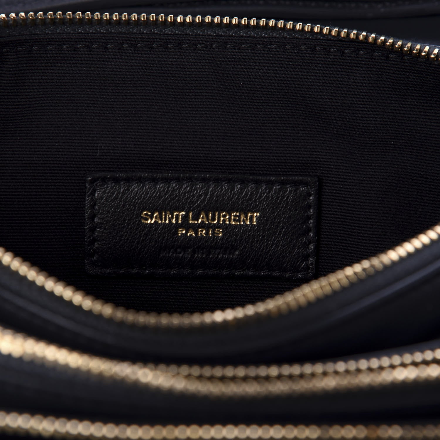 Saint Laurent Lambskin Diamond Quilted Monogram Angie Chain Bag Dark Smog 9 of 11