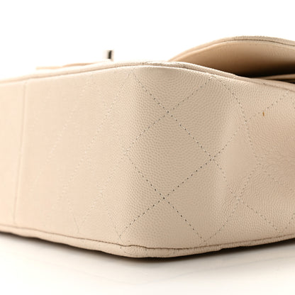 Chanel Caviar Quilted Jumbo Double Flap Ivory 10 of 12