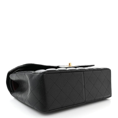 Chanel Caviar Quilted Jumbo Double Flap Black 4 of 11