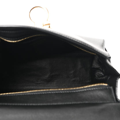 Salvatore Ferragamo Calfskin Sofia Shoulder Bag Black 4 of 8