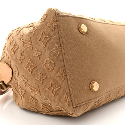 Louis Vuitton Denim Monogram Stone Speedy Bandouliere 35 Caramel 8 of 16