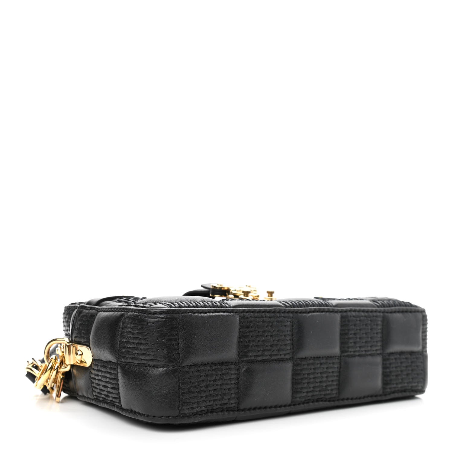 Louis Vuitton Lambskin Damier Quilt Troca PM Black 4 of 10