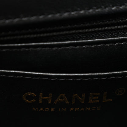 Chanel Tweed Quilted Small Camellia Flap Black Pink 6 of 10