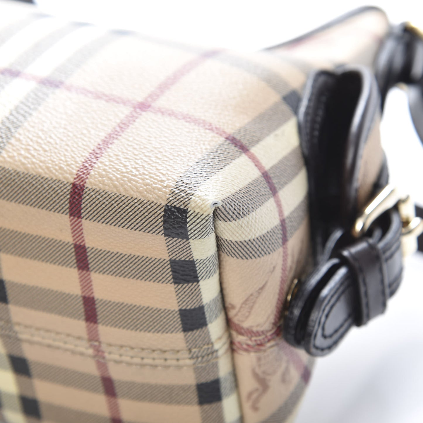 Haymarket Check Small Shoulder Bag Chocolate