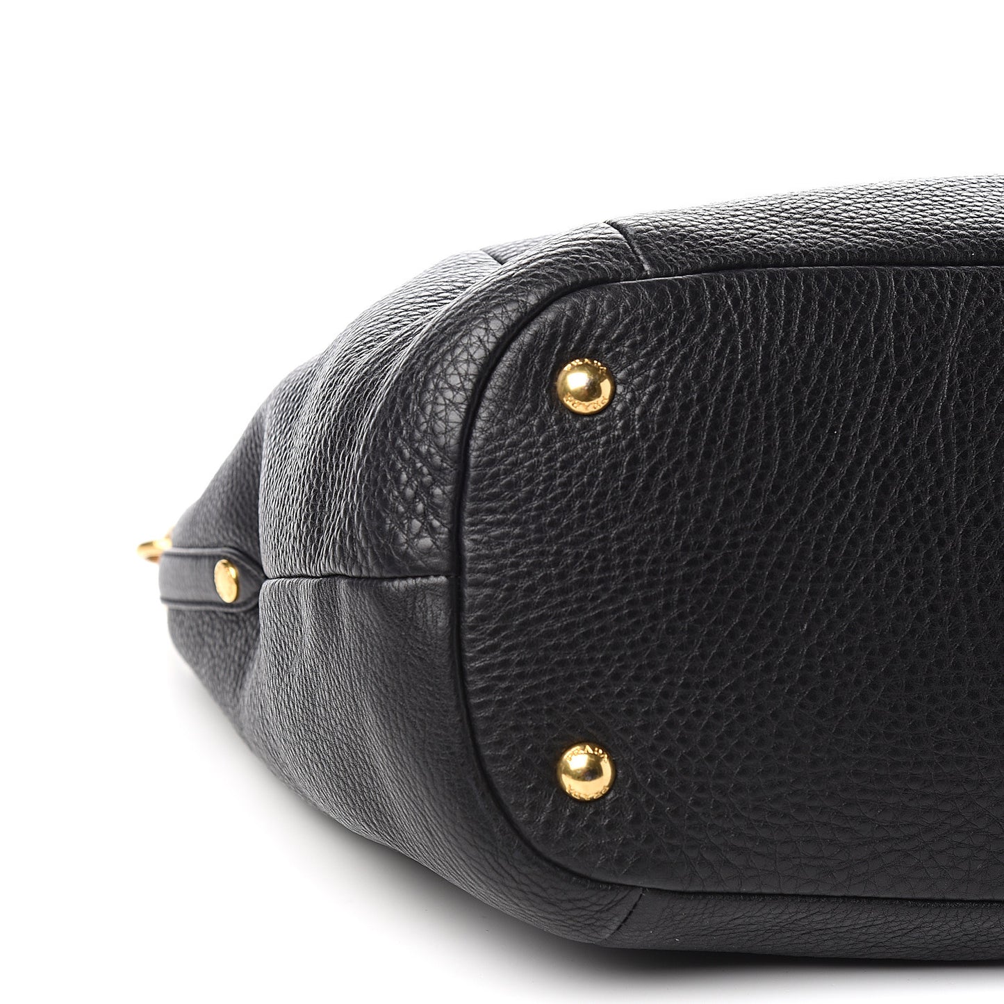 Vitello Daino Shoulder Bag Black