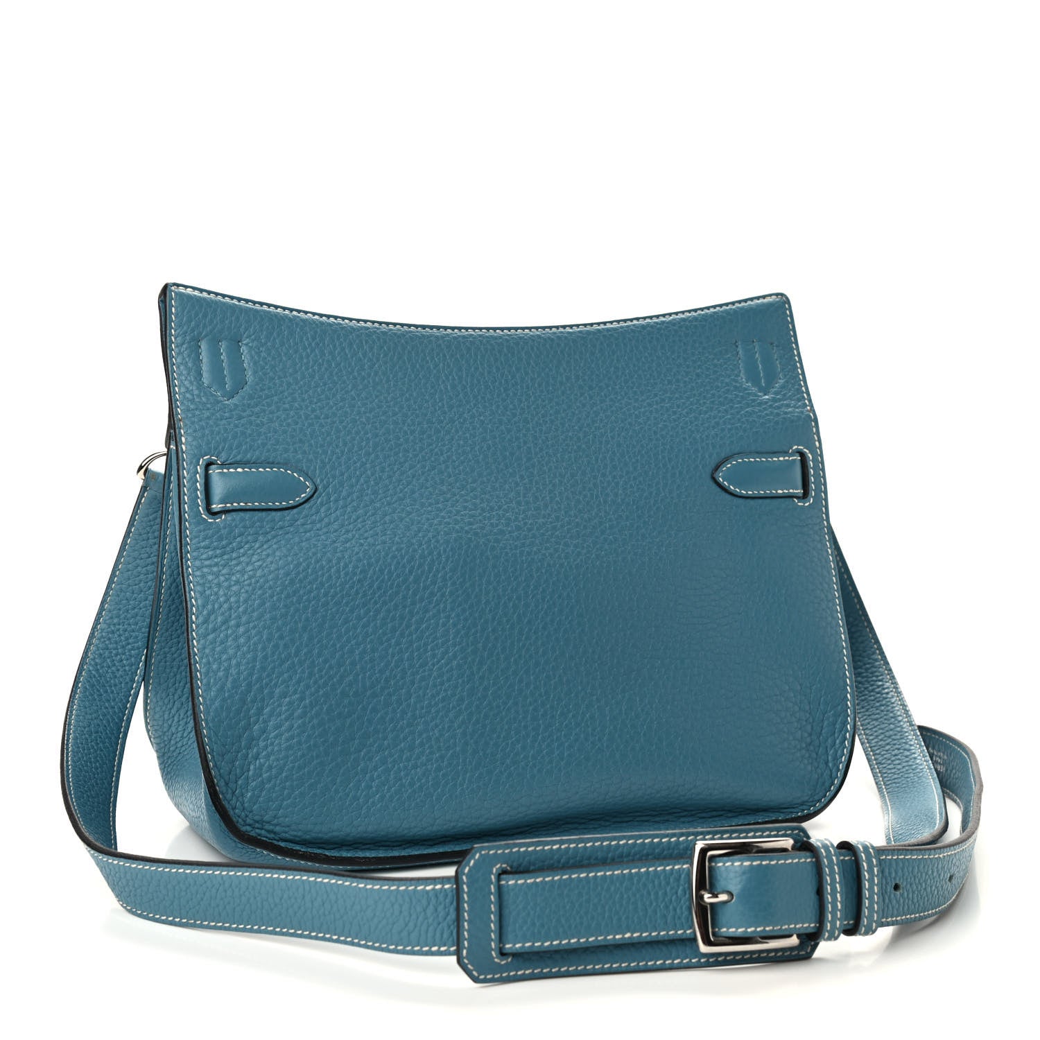 Hermes Taurillon Clemence Jypsiere 28 Blue Jean 3 of 10