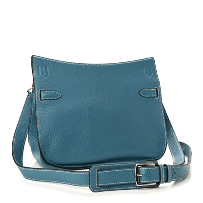 Hermes Taurillon Clemence Jypsiere 28 Blue Jean 3 of 10