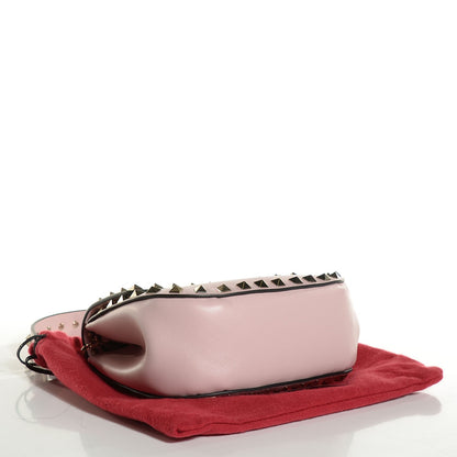 Valentino Garavani Calfskin Rockstud Crossbody Saddle Bag Water Rose 4 of 8