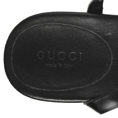 Gucci Nappa Web Wimbledon Thong Sandals 37 Black 8 of 8