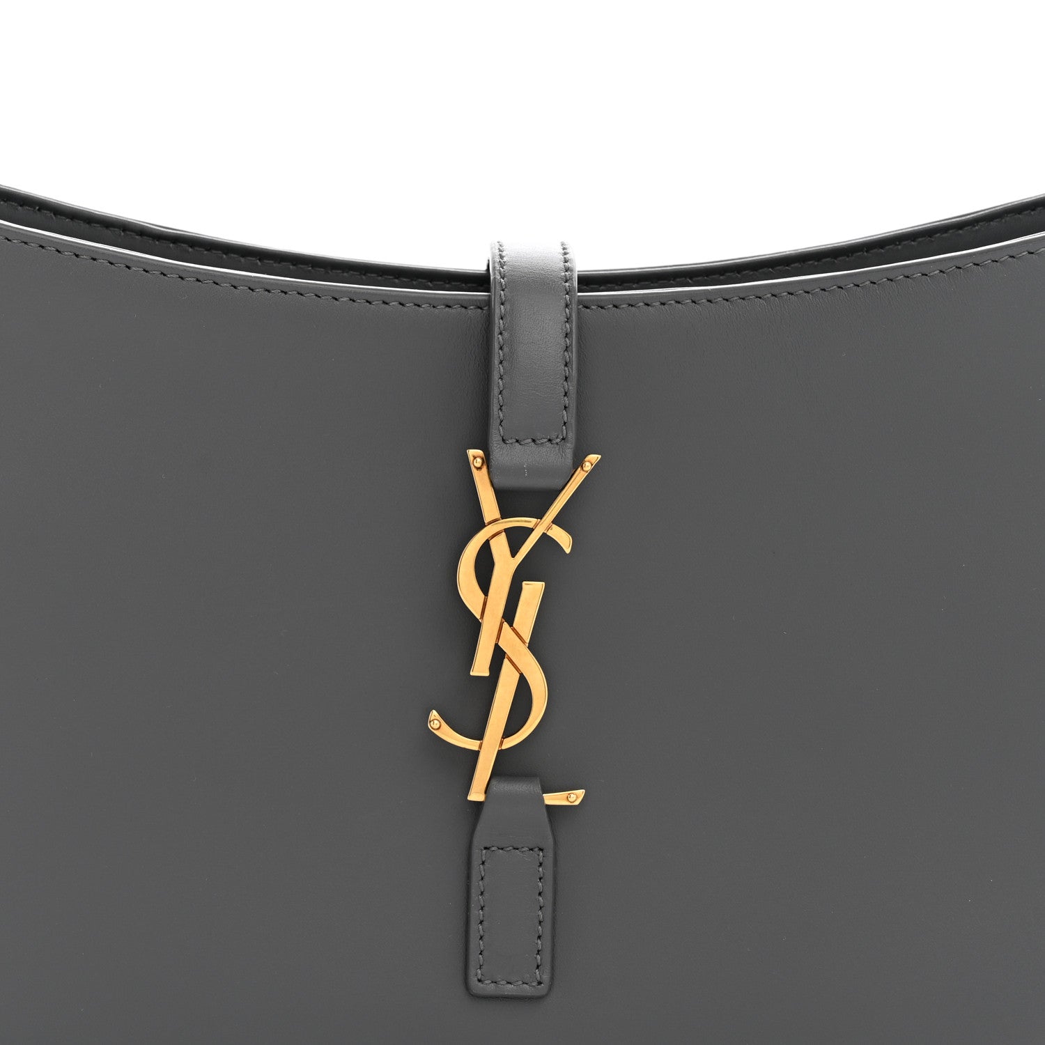 Saint Laurent Smooth Calfskin Le 5 A 7 Hobo Storm 7 of 9