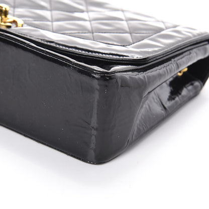 Chanel Patent Quilted Medium Single Flap Bag Black 10 of 12