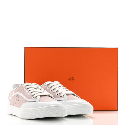Hermes Suede Get Sneakers 38 Rose Porcelaine 17 of 18