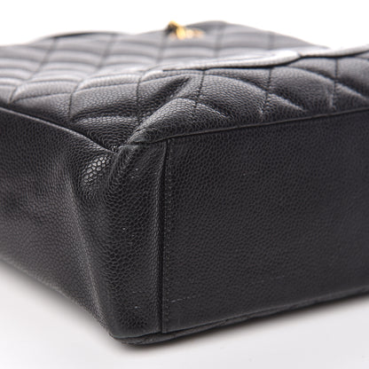 Chanel Caviar Quilted Petit Shopping Tote PST Black 8 of 16