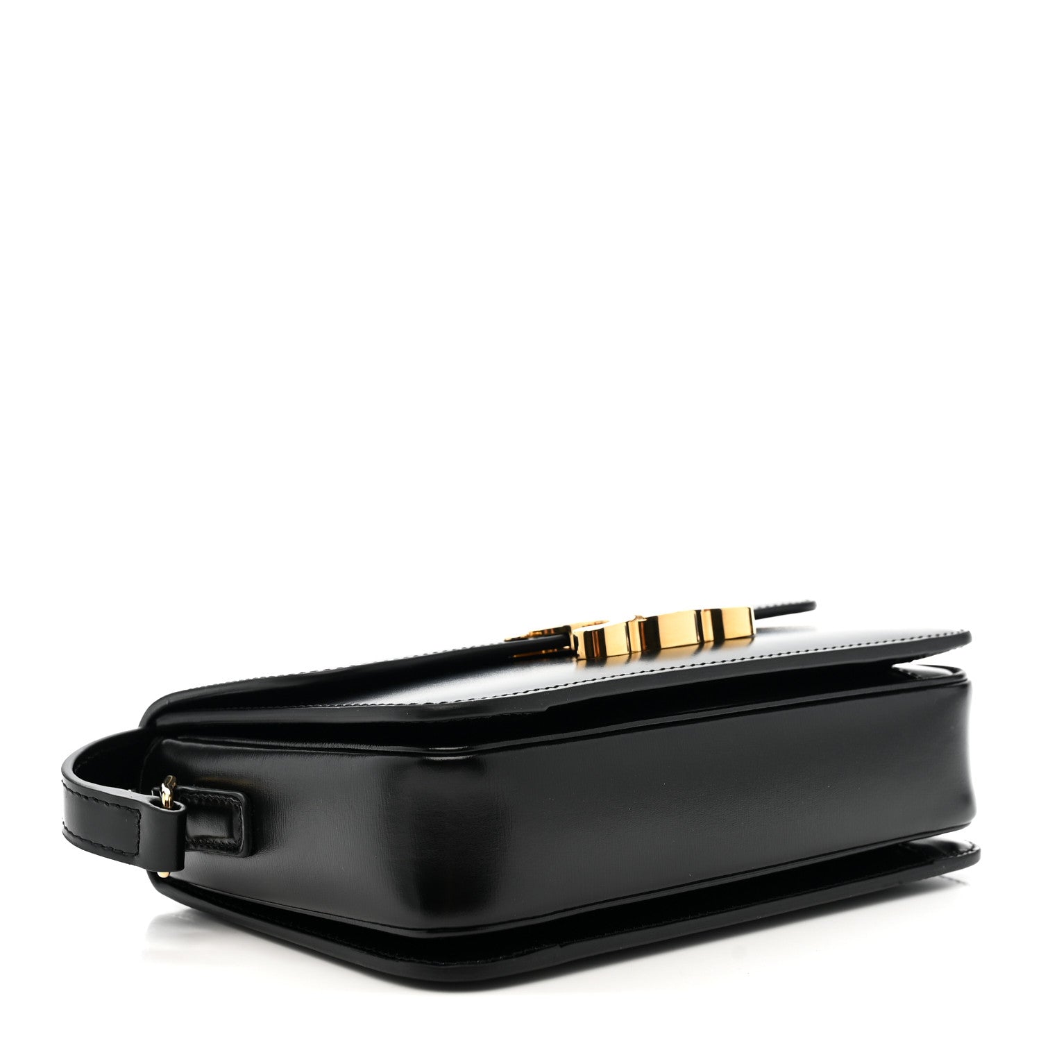 Celine Shiny Calfskin Teen Triomphe Black 4 of 11