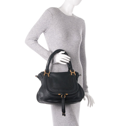 Chloe Calfskin Medium Marcie Satchel Black 2 of 8