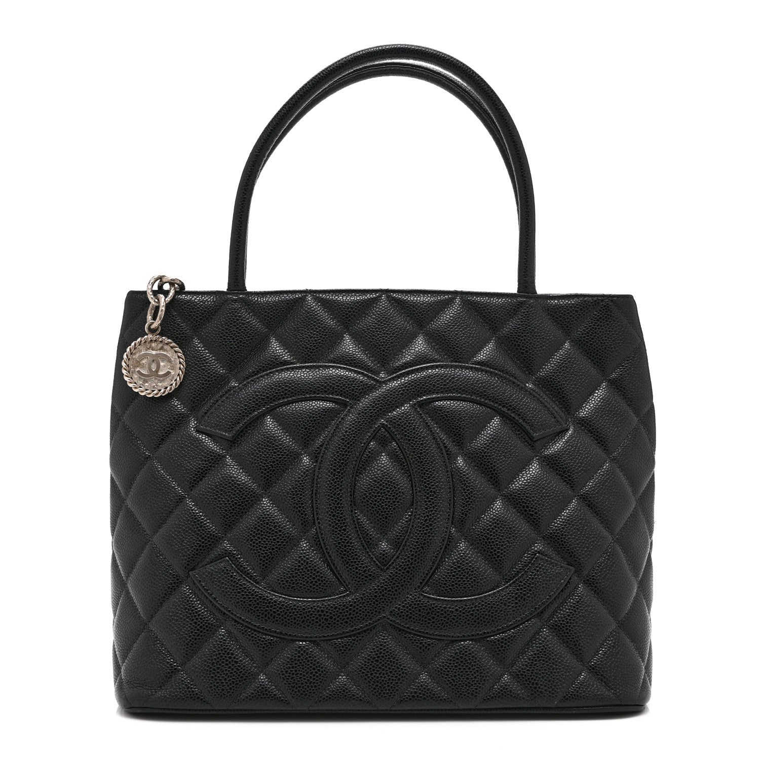 Chanel Caviar Quilted Medallion Tote Black 1 of 10