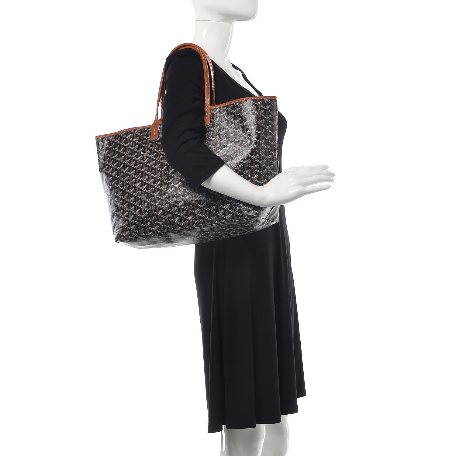 Goyard Goyardine Saint Louis PM Black Gold 2 of 7