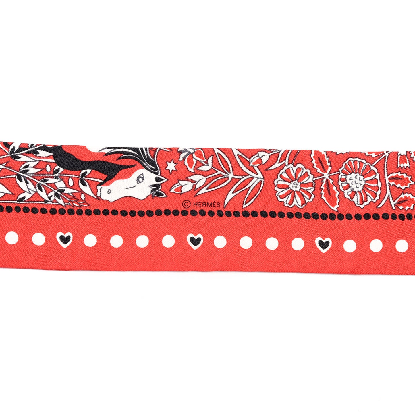 Silk Entre Ciel Et Mer Twilly Rouge White Black